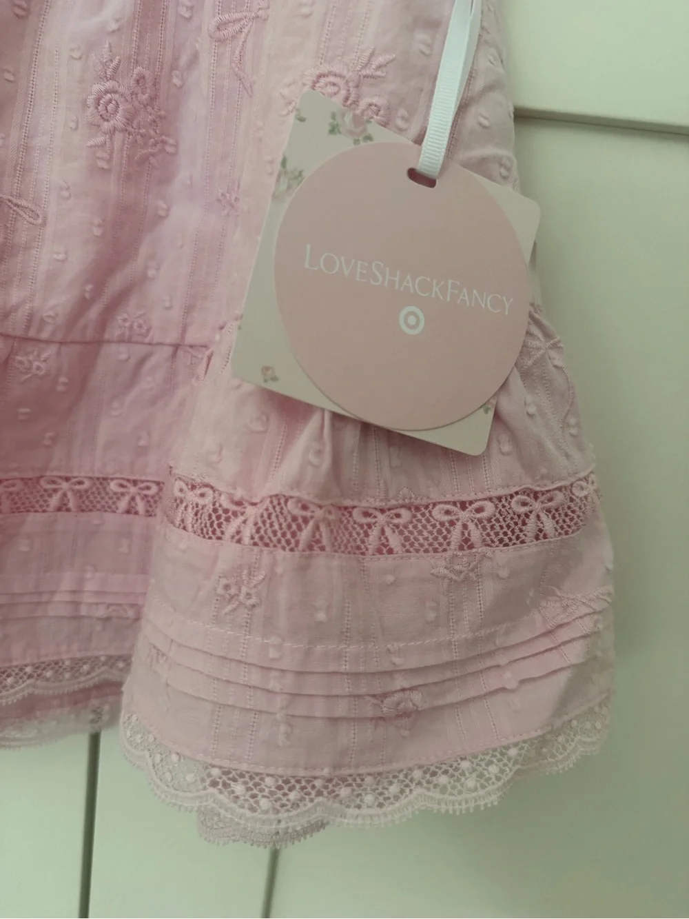 Loveshackfancy x Target Clara Alouette Rose Embroidery Tiered Skirt